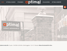 Tablet Screenshot of optimal.optimalmedia.se