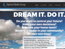 Tablet Screenshot of optimalmedia.net